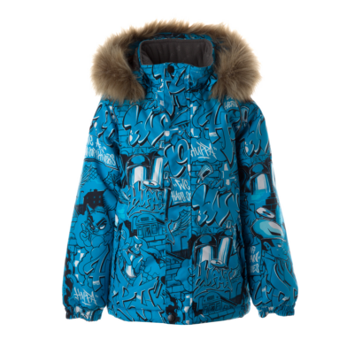 Neon blue (patterned)